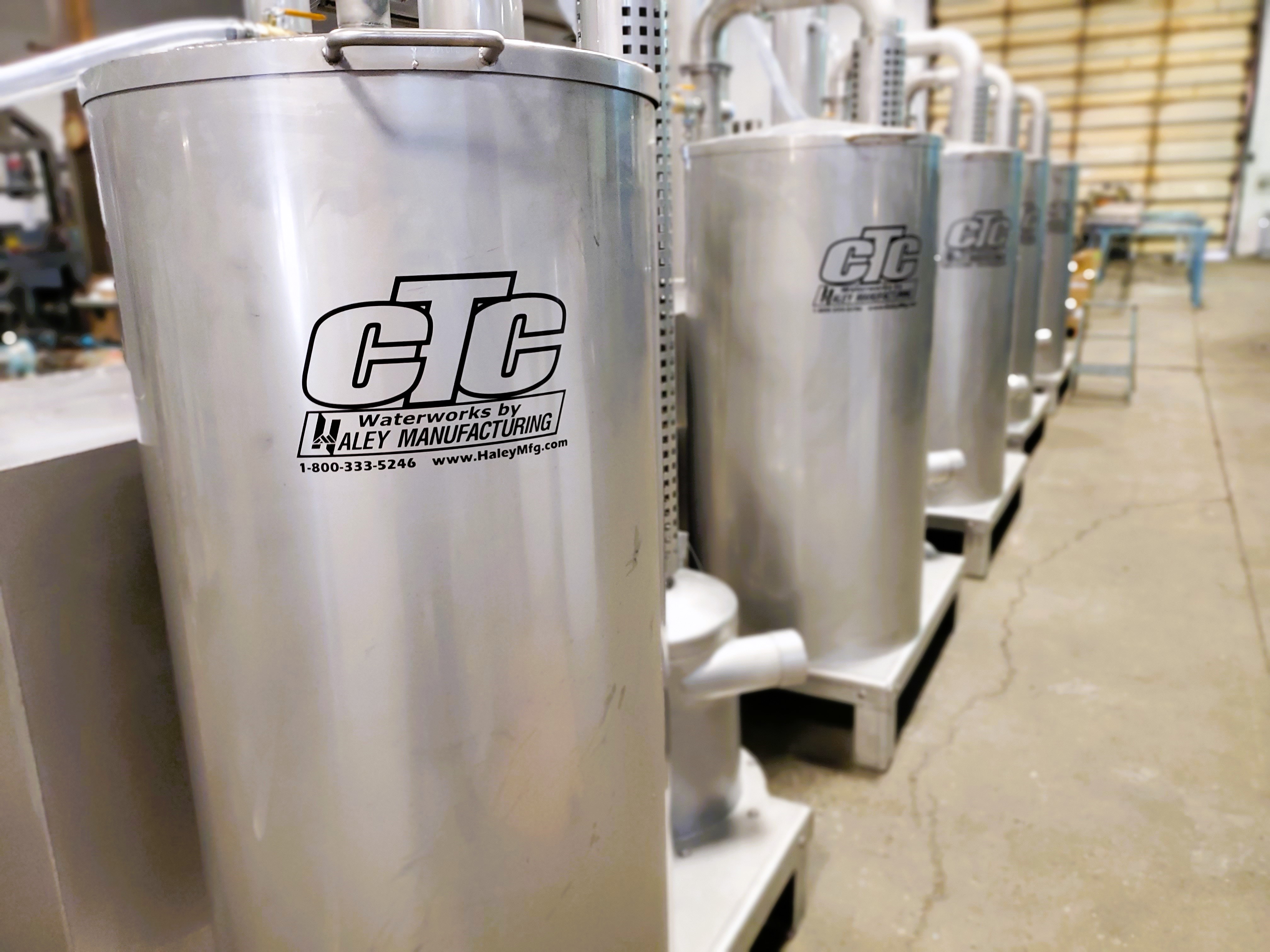 CTC Waterworks sulfur burner systems in manufacturing facility